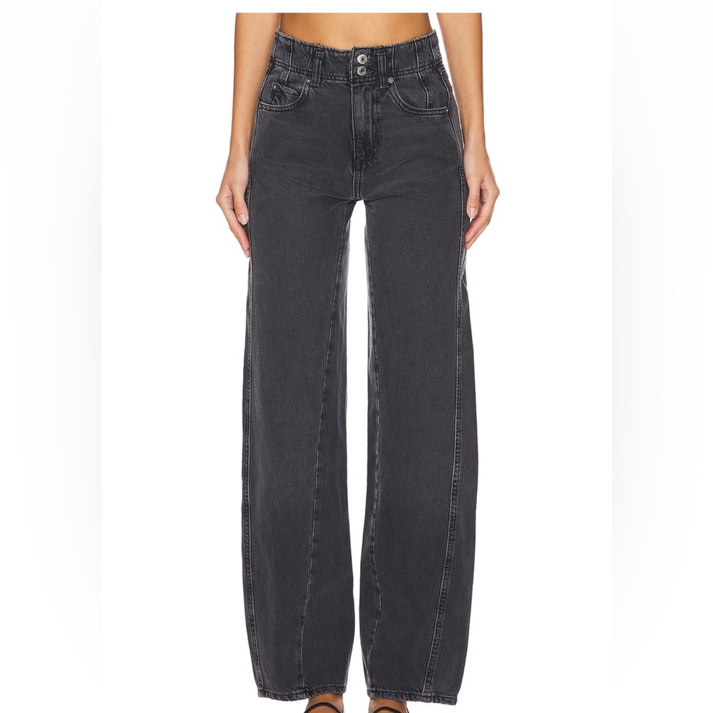 Free People We The Free Aster Straight-Leg Jeans Size 25 in Asteroid